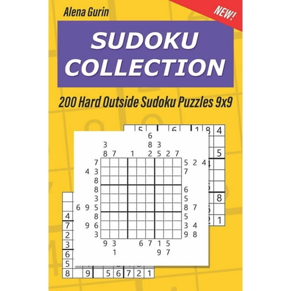 Outside Sudoku: Sudoku Collection : 200 Hard Outside Sudoku Puzzles 9x9 (Series #100) (Paperback)