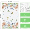 thumbnail image 6 of Anemone Flowers Hummingbird Kitchen Towels Dish Towels, 18x26 Inch Seasonal Spring Bless Home Wild Floral Decoration Hand Towels Set of 4, 6 of 6