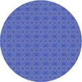 thumbnail image 1 of Ahgly Company Machine Washable Indoor Round Transitional Sky Blue Area Rugs, 5' Round, 1 of 7