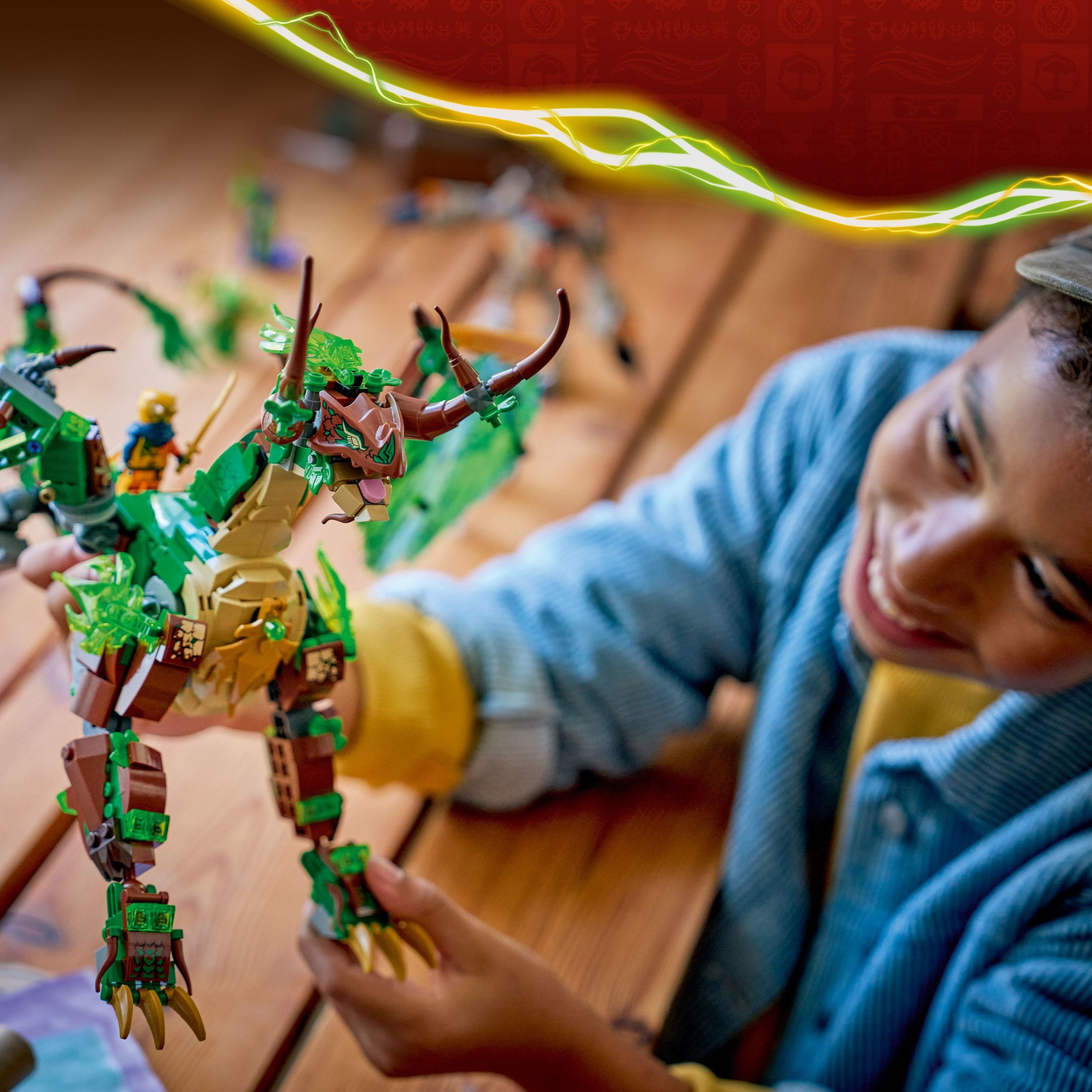 LEGO NINJAGO The Dragon of Life Building Toy for Boys & Girls - Poseable Dragon Toy Figure & Playset for Kids, Ages 9+ - W/Mini Mech & 8 Minifigures for Pretend Play - Gift Idea for Birthdays - 71859