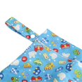 thumbnail image 3 of 2pcs Two Zippered Baby Wet Dry Bags Waterproof Washable Baby Cloth Diapers Bags for Travel Storage 11 X 14.2in, 3 of 5
