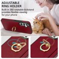thumbnail image 4 of Allytechgroup Conpatible with Samsung Galaxy S25 Ultra Case with Stand, Walllet Phone Case with Credit Card Slot Ring Holder Shockproof Back Cover for Samsung Galaxy S25 Ultra, Red, 4 of 5