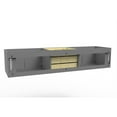 thumbnail image 4 of Alpine 72" Gray Wood Floating Vanity Base/Brushed Nickel Handles, 4 of 6