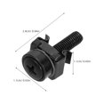 thumbnail image 2 of WHAMVOX 50Ud Tornillos Y Tuercas En Negro Para Montaje En Rack Con Ajuste Seguro Para Gabinetes De Red, 2 of 8