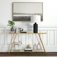 thumbnail image 5 of Evelyn&Zoe Yair 52" Wide Rectangular Console Table, Brass, 5 of 7
