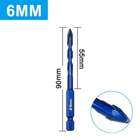 

1pc 6-12mm Drill Bits Carbide Drilling for Wall Glass Wood Metal Tiles