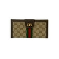 thumbnail image 1 of Pre-Owned GUCCI Old Gucci Sherry Line GG Logo Metal Hardware Leather Canvas Long... (Good), 1 of 10