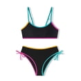 thumbnail image 5 of Fozruso Girls Swimsuits Bikini 2 Color Bikini With Adjustable Shoulder Strap Girls Bathing 7 16Y Two-Piece Swimwear Sizes 11-12 Years, 5 of 5