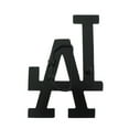thumbnail image 2 of LA Initials Los Angeles City California USA DIE-CUT Black Belt Buckle Rodeo Cowboy Texas Style Metal New, 2 of 2