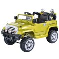 thumbnail image 2 of Patiojoy 12V Electric Toy Car Kids Ride On Truck w/ RC Remote Control Lights Music MP3 Green, 2 of 9