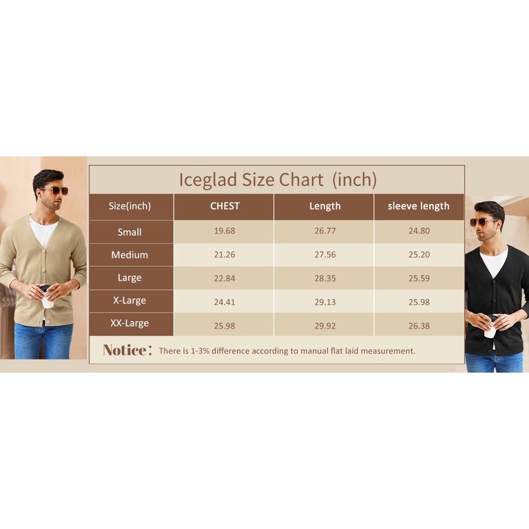 Iceglad Men's Striped Cable Knit Cardigan photo 5