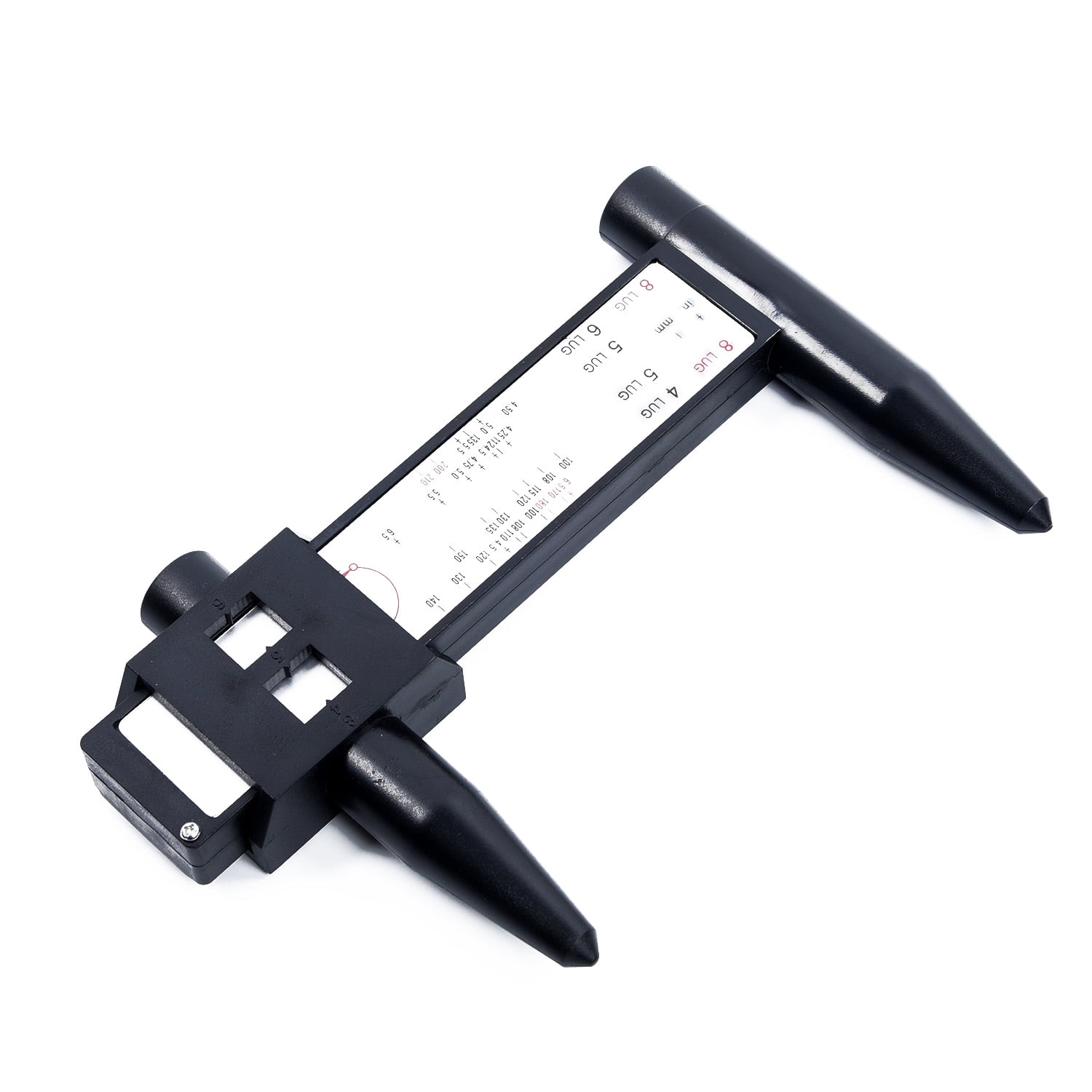 Dicrey PCD Gauge Ruler Measuring Wheel Bolt Pattern Measuring Tool with 4 5 6 8 Lugs Tools