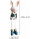 thumbnail image 2 of 4 Pcs Easter Bunny Figurine Rabbit Statues Animal Ornaments Table Centerpieces Fairy Garden Miniatur, 2 of 5