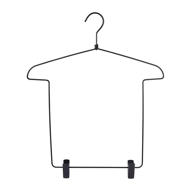 veasfak Body Shape Coat Rack Garments Holder Shirts Clothes Display Hanger for Cloakroom black