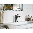 thumbnail image 3 of Moen 6903BL Voss One Handle Single Hole Bathroom Sink Faucet with Optional Deckplate, Matte Black, 3 of 4