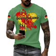 thumbnail image 4 of Women's Germany Football Graphic T-Shirt, Men's Soccer Graphic T-Shirt, Casual Short Sleeve Sports Top for Workout for Soccer Tournament 2026 Light Green Size: 2XL, 4 of 4