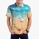 thumbnail image 1 of Balery Tropical Beach With Starfish Camisa Polo de Hombre con Estampado, de Manga Corta y Tejido Medio, Camisa Tipo Golf Polo-Medium, 1 of 6