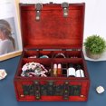 thumbnail image 4 of Retro Jewelry Storage Box Earring Necklace Organizer Case Home Decoration with Lock, 4 of 14