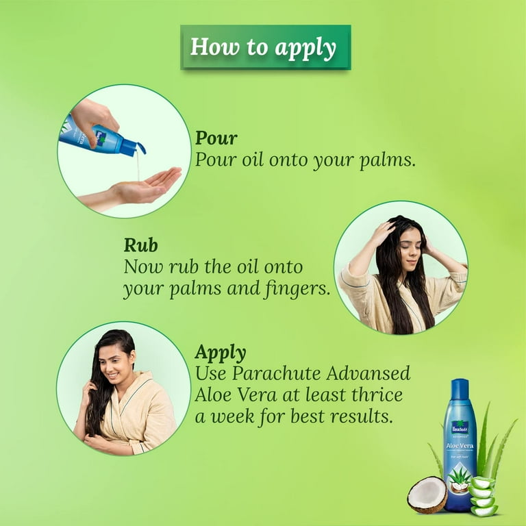 Parachute - Aloe Vera Enriched Coconut Hair Oil, 250 ml (8.45 oz) -  Walmart.com