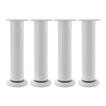 thumbnail image 1 of QualitChoice Adjustable Metal Furniture Beds Height Increasing Non-slip Height With For Height Furniture All Of Height Increasing white 4pieces【18-30CM】, 1 of 6