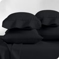 thumbnail image 1 of Bare Home Pillowcase Set - Premium 1800 Collection - Double Brushed - Ultra Soft - King Size, Black, 4 Count, 1 of 7