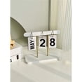 thumbnail image 5 of Calendrier Perpétuel Quotidien à Rabat pour Bureau, Décor de Bureau Réutilisable, Accessoires de Maison, Accessoires de Photographie (Blanc), 5 of 5