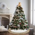 thumbnail image 4 of Falda para árbol de Navidad AISENO algodón acolchado color blanco 122 cm, 4 of 5