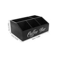 thumbnail image 2 of GETAJGHSD Coffee Storage Organizer Wooden Rectangular 1Set Simple Design For Cafe Supply, 2 of 8