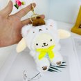 thumbnail image 1 of Sanrio - Muñeco de peluche de oso blanco de invierno para travestismo, Kuromi, Melody, Yugui, llavero con colgante de coche, bonito colgante de muñeca, regalo para niñas, 1 of 5