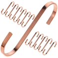 thumbnail image 1 of Tiny S Hooks Practical Design Metal Hanging Hooks for Home Organization Rose Gold 12Pcs, 1 of 5