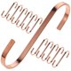 thumbnail image 1 of Tiny S Hooks Practical Design Metal Hanging Hooks for Home Organization Rose Gold 12Pcs, 1 of 5