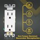 thumbnail image 2 of Faith 10 unidades 15A 125V blanco, receptáculo decorativo, 2 of 7