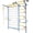 Multicolor + Steel, variant on 7 in 1 Indoor Playground Ladder Wall Gym with Monkey Bars, Rope Ladder, Pull-up Bar for Kids and Adults, Multicolor Steel, 78L x 33W x 87.5H inches