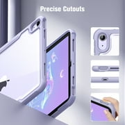 Fintie Case for iPad Air 11-inch M3 (2025) / M2 (2024), iPad Air 5th (2022) / 4th Generation (2020) 10.9 Inch - Shockproof Soft TPU Bumper with Slim Lightweight Clear Transparent Back Cover