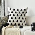 thumbnail image 4 of Sm:)e White Ghost Halloween Pillow Covers 18x18 Inch Set of 2, Cushion Covers for Sofa Home Decor, 4 of 6