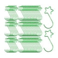 thumbnail image 3 of 100x Ganchos para árboles de Navidad, Forma de Estrella, Ganchos Resistentes para Bolas de Navidad, Ganchos para Adornos Navideños, Perchas de Metal P Verde, 3 of 8