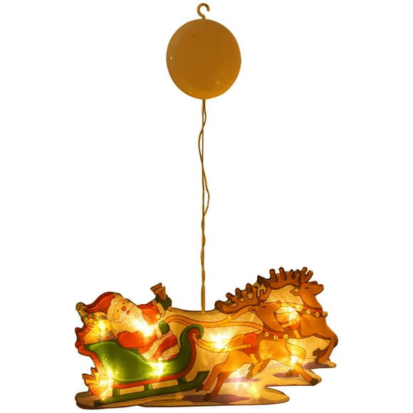 RKSTN Christmas Lights Christmas Window Decoration Lights Battery Operated (Not Include) Christmas Indoor Lights Window Hanging Decoration Lights Party Christmas Gift Christmas Decorations