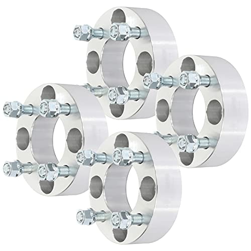 ANGLEWIDE 2 inch 4x101.6 to 4x101.6 Wheel Spacers 4x4 to 4x4 Adapters 4 Lug 1/2" Studs 68.5mm fits for EZ GO EZGO Club Car for Golf Cart 4pcs