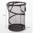 thumbnail image 2 of Household Essentials 2026 Cesto para la colada de malla plegable emergente | Negro, 25" de alto, 2 of 5