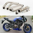 thumbnail image 2 of Exhaust Link Pipe Motorcycle Slip On For Yamaha MT-07 FZ-07 2014-2023 For Tracer 7/GT 2020-2023 700/GT 2016-2019, 2 of 3