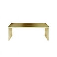 thumbnail image 2 of Pangea Home Lux Rectangle Modern Metal/Glass Coffee Table in Gold, 2 of 4