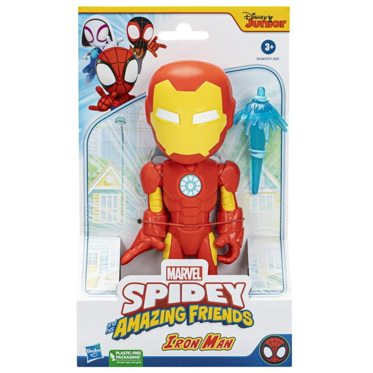 Mini Boneco - 10 cm - Spidey and His Amazing Friends - Iron Man - Hasbro