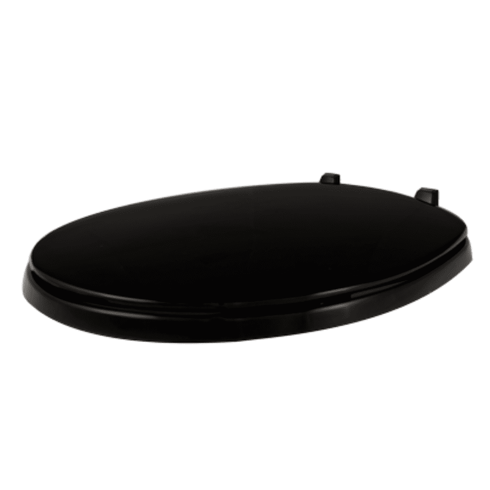 Centoco 200-407 Round Plastic Toilet Seat, Residential and Light Weight Commercial, Black
