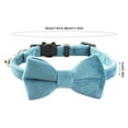 thumbnail image 3 of Cat Soft Velvet With Bow Tie Bell Breakaway Boy Girl Basic Pure Colors Male Female, 3 of 9
