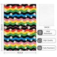 thumbnail image 2 of 2 Pcs Pioneer Flower Floral Print Pattern Kitchen Towels, Funny Microfiber Dish Towel Set, 18" X 26" Tea Towels, 2 of 6