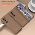 thumbnail image 3 of ELEHOLD Case for Samsung Galaxy Z Fold 6 5G with Screen Protector,Shockproof Anti-fall Hinge Protection PC Case Built-in Pen Holder Cover with Stylus for Samsung Galaxy Z Fold 6,Coffee, 3 of 8