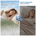 thumbnail image 2 of Green White Ombre Cooling Blanket,Lightweight Breathable Summer Throw Blanket with Double Sided Cold Effect,Country Pastoral Gradient Minimalist Picnic Blankets Bed Sheet for Hot Sleepers 40"x60", 2 of 8