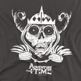 thumbnail image 2 of Adventure Time Skull Face Unisex Adult T Shirt, Charcoal, Large, 2 of 6
