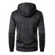 thumbnail image 4 of Ceisia Men's Slim Hooded Full-Zip Color-Accent Heathered Polyester Hooded Jacket Gift, 4 of 6