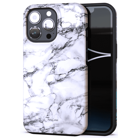 ArtsCase - Print Design Tough Case for iPhone 15 Pro - White Satin